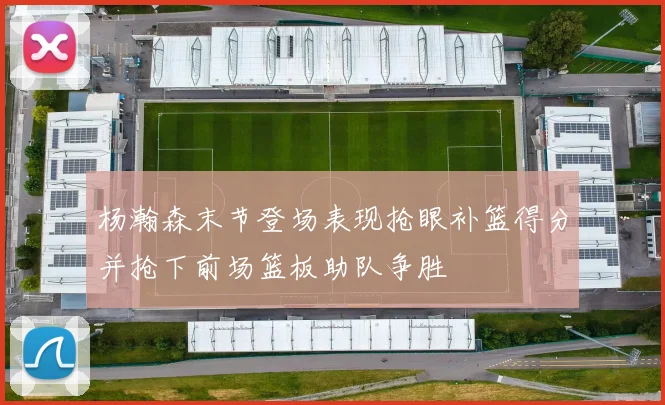 杨瀚森末节登场表现抢眼补篮得分并抢下前场篮板助队争胜